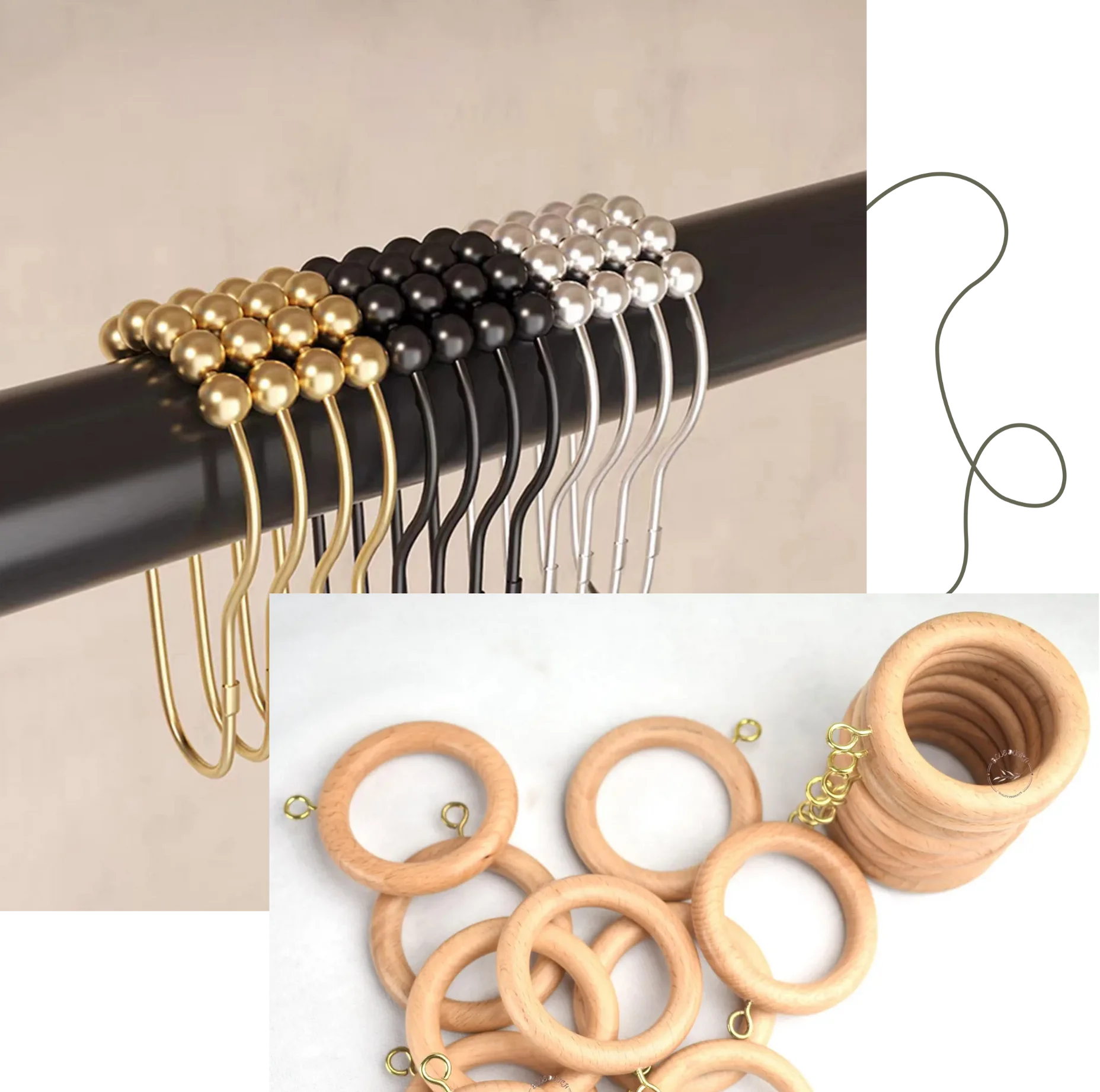 Premium curtain rings supplier Dubai