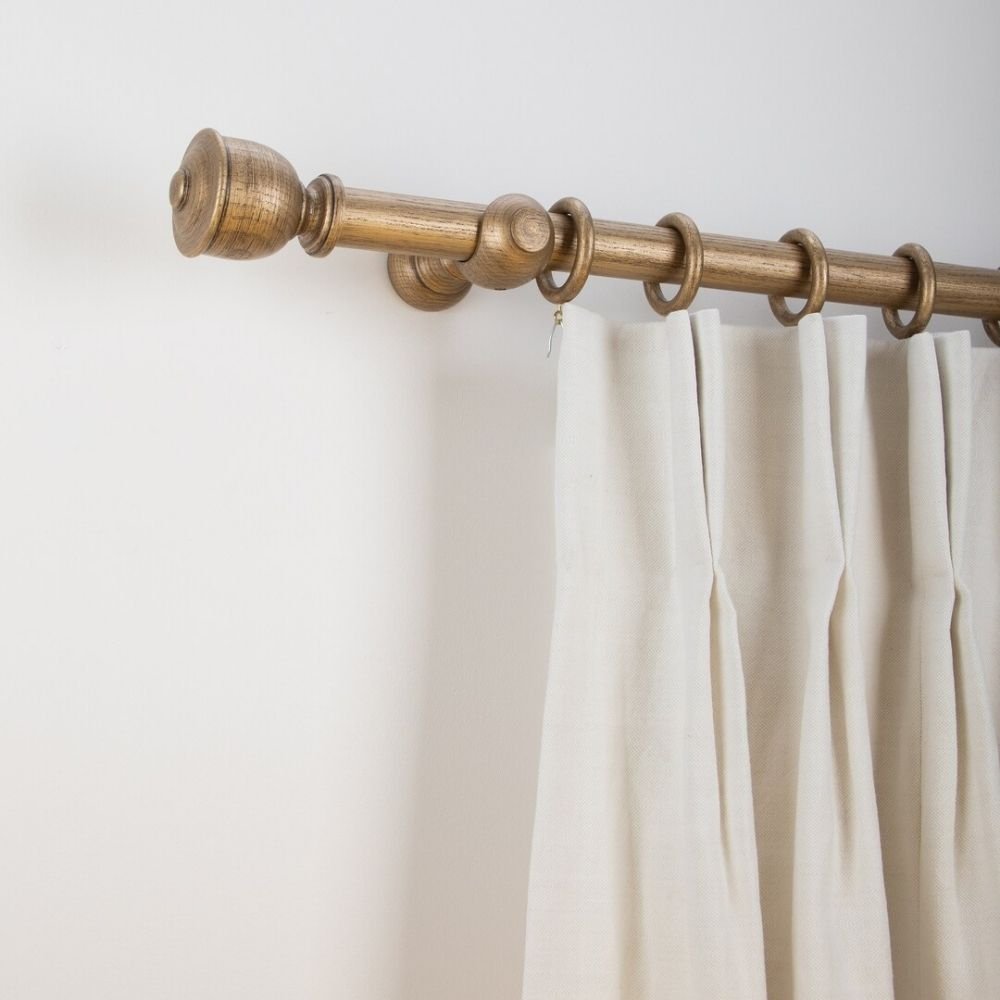 Luxury villa curtain rods.