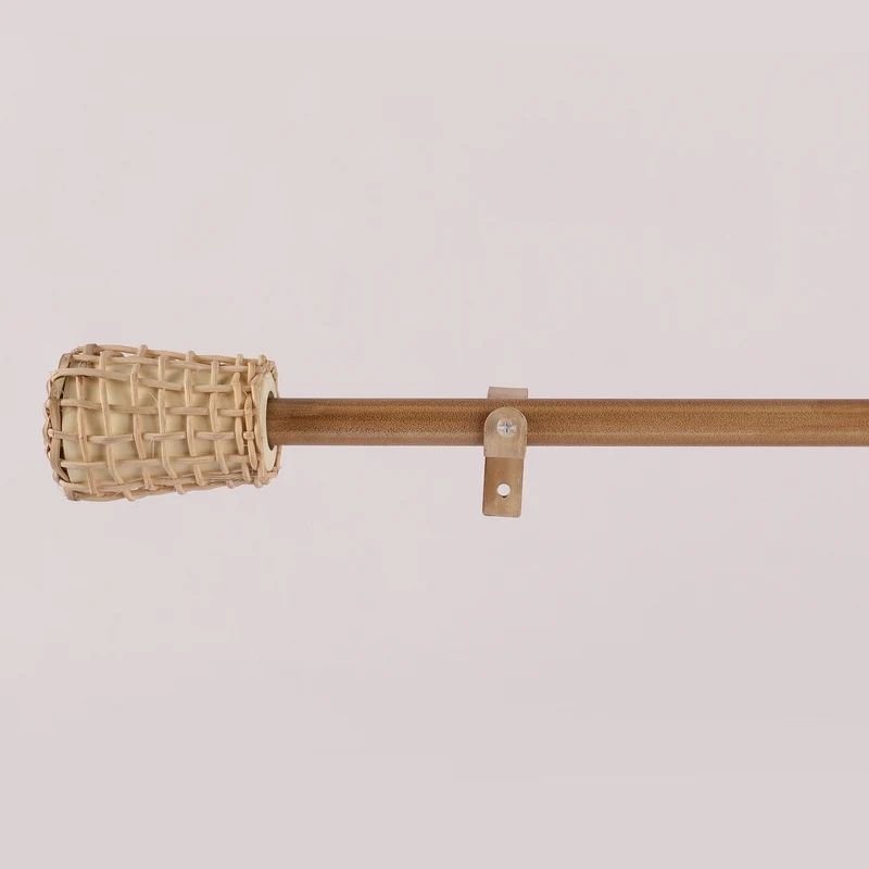 Eco-friendly bamboo curtain rod