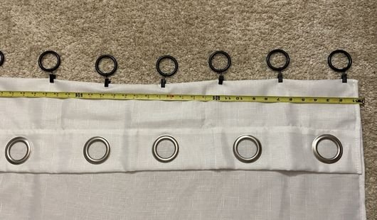 Curtain shortening with clips Dubai