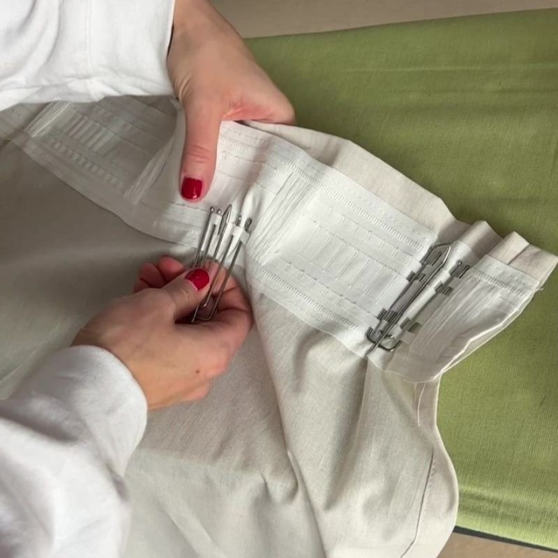Curtain height fix with hook change