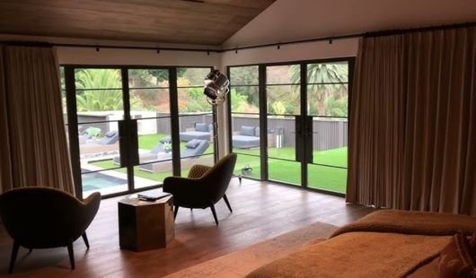 Electric blackout curtain fixing service Dubai