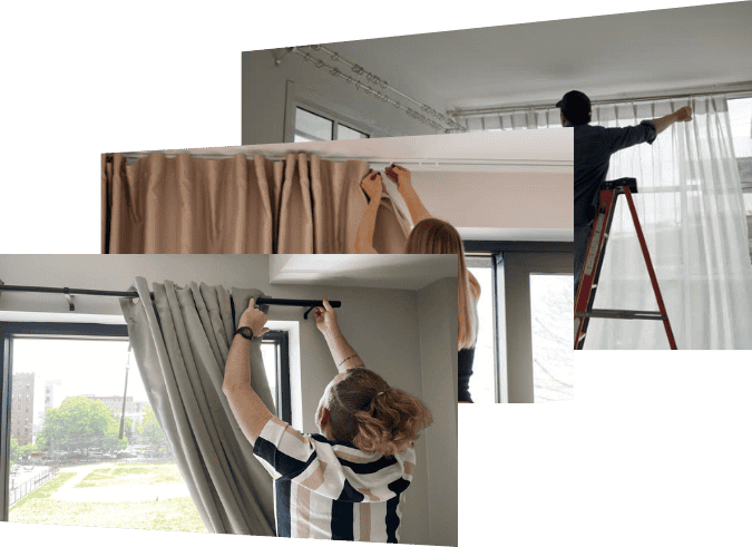 Complete curtain installation solutions Dubai