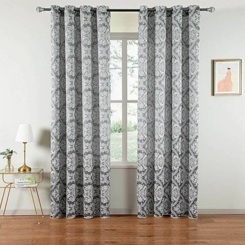 Semi blackout curtain installation in Dubai