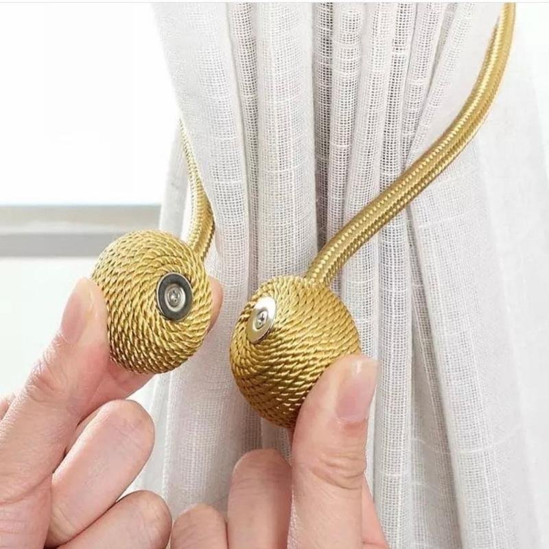 Modern magnetic curtain tieback in Dubai