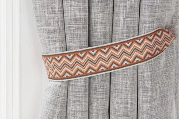 Elegant fabric curtain tie in Dubai