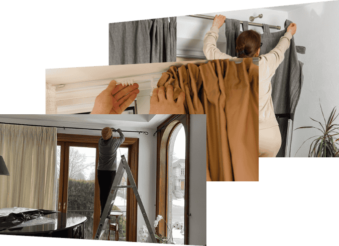 Custom curtain removal service Dubai