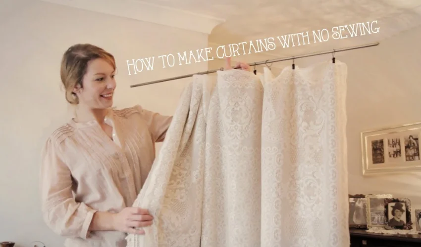 How to shorten curtains without cutting or sewing
