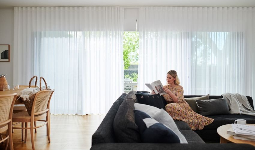 Ceiling-to-Floor Sheer Curtains