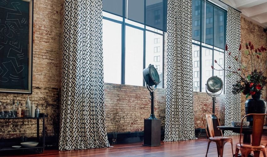 Popping Patterned Curtains