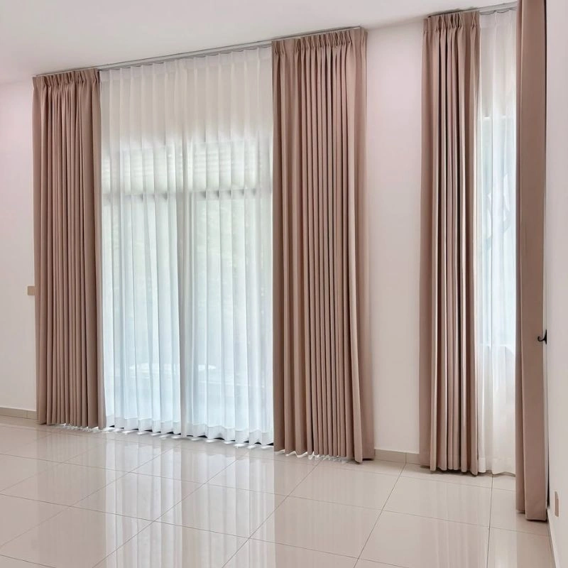 Custom curtain alteration project in Remraam area