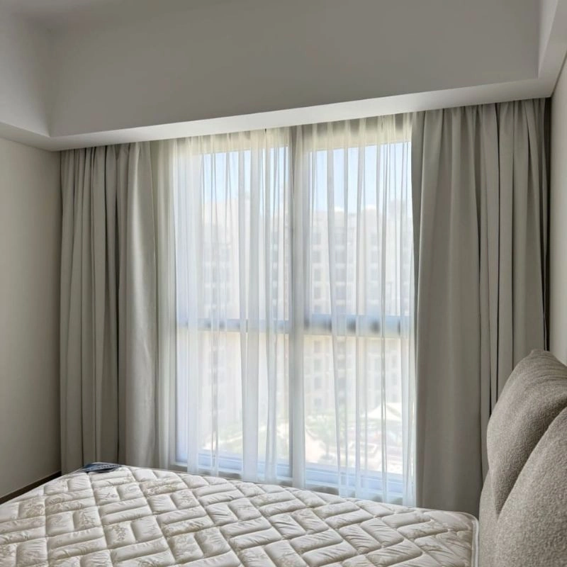 Luxury curtain alteration project Palm Jumeirah villa
