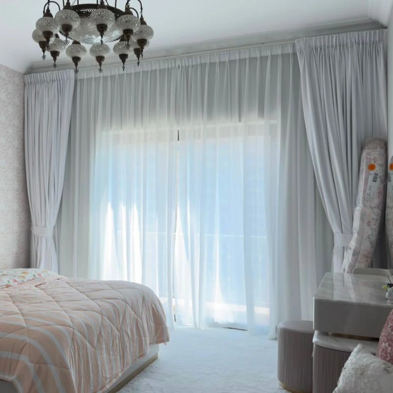 Residential curtain alteration project in Al Barsha