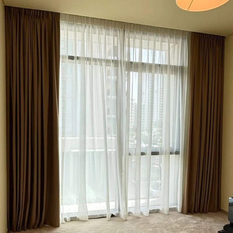 Curtain alteration fitting in Downtown Dubai villa